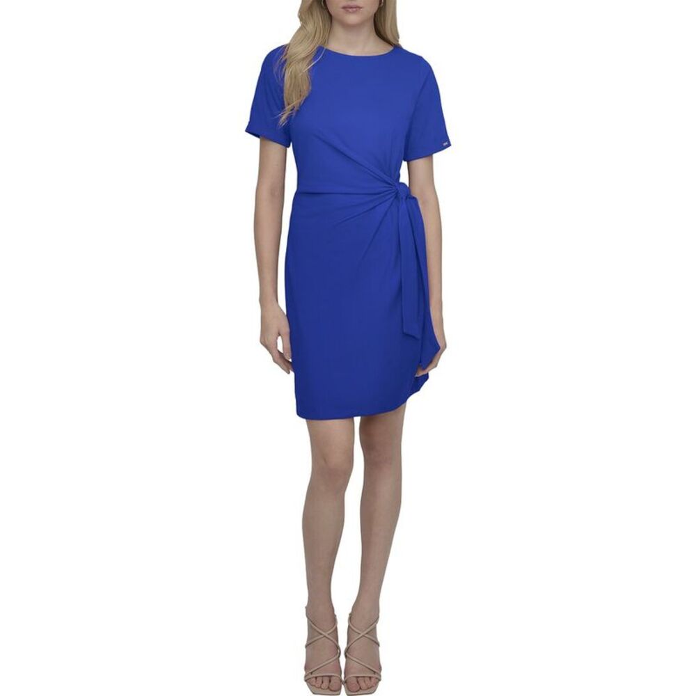 Dkny Womens  Wrap Dress, Blue